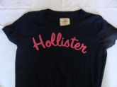 Camiseta Hollister Feminina (P) Azul Marinho R$ 85,00